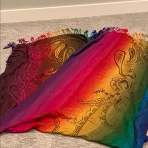 Multi Color Cashmere Scarf